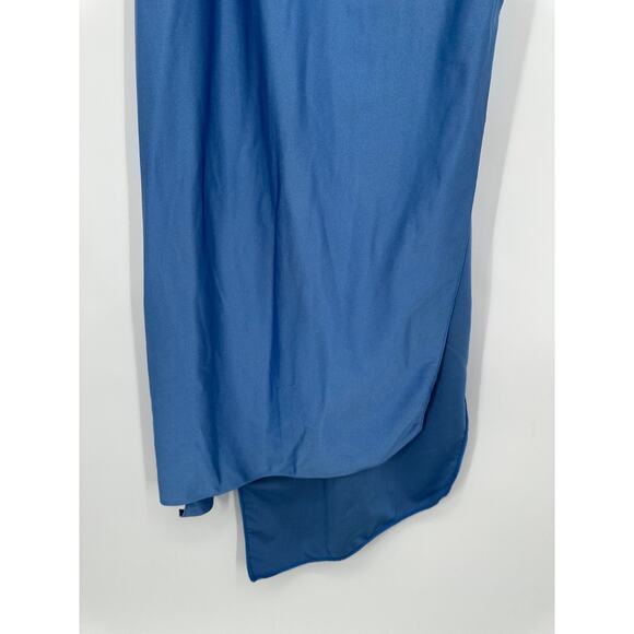 Coperni Asymmetric Flower Gown Satin Cut-Out Sleeveless Rosette Midi Maxi Dress - Picture 8 of 16